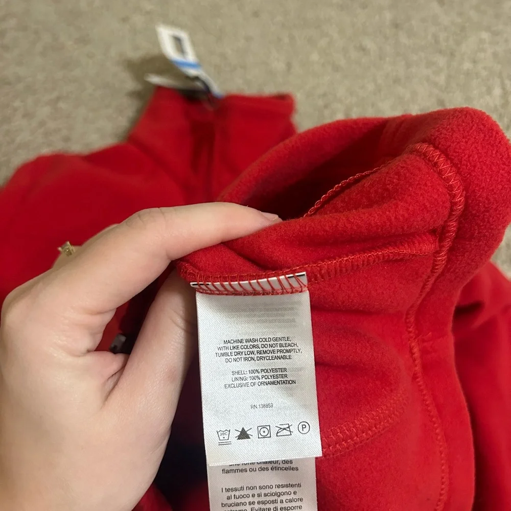 NWT Columbia A State Vibrant Red Full-Zip Jacket Give & Go Women’s Size Small - Picture 9 of 10